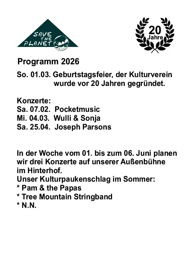 Plakat-Programm-für-die-Konzerte-2026-in-der-Wurstküche-von-Save-the-Planet-in-Castrop-Rauxel