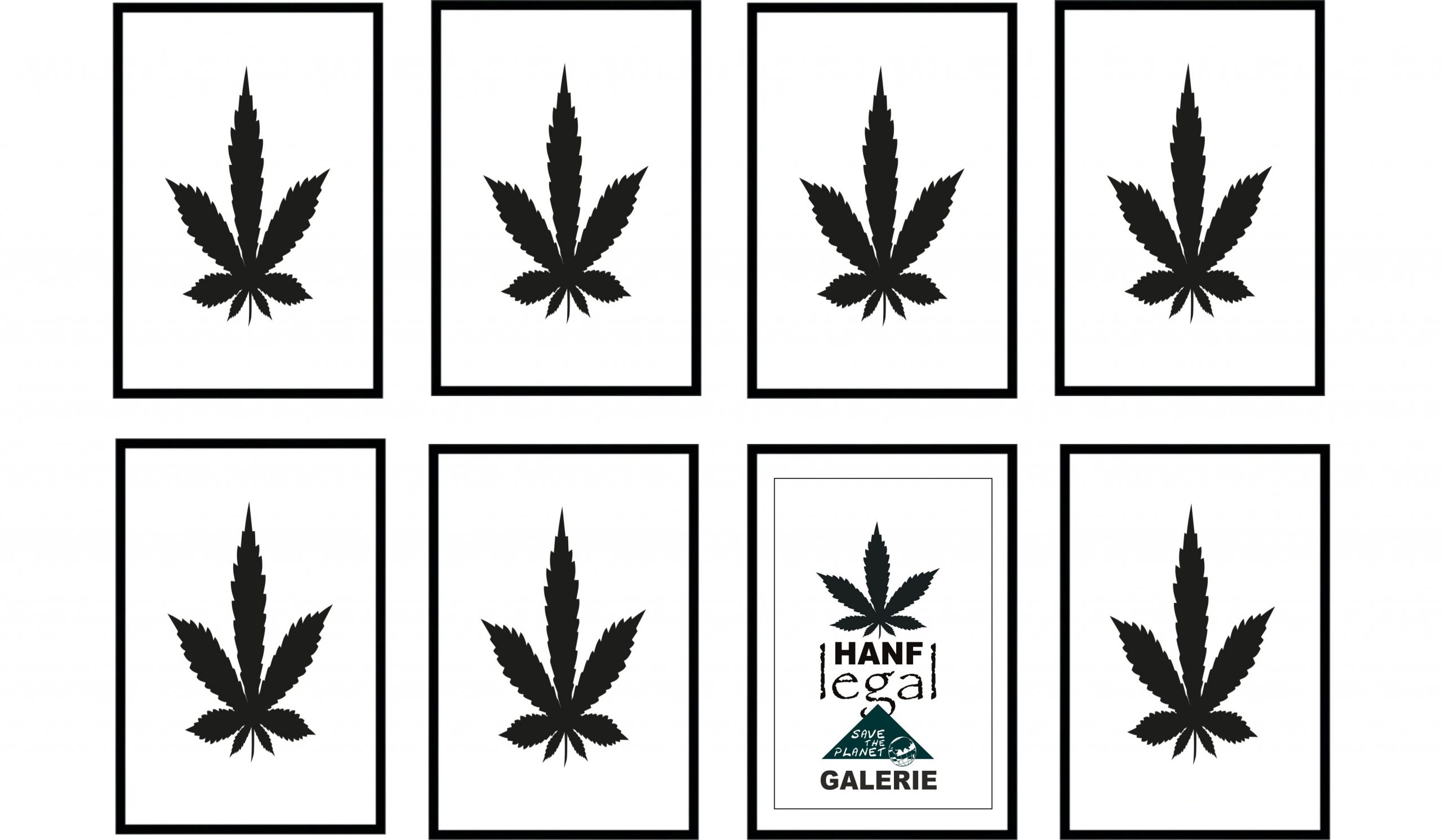 Logo für die hanf-Legal-Galerie von Save the Planet